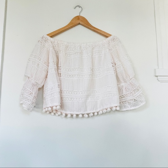 Tularosa Alexa Off Shoulder Top in Luster Ivory White - Picture 7 of 9